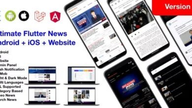 News Full App - Flutter App Android + iOS + Website